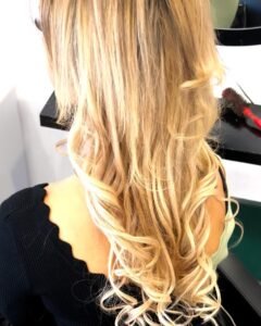 balayage brushing